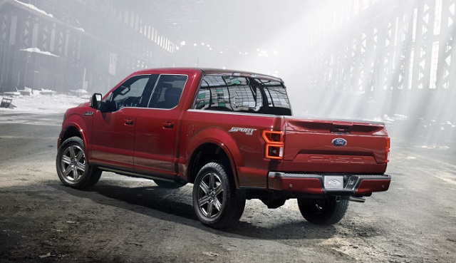 2018 Ford F-150 rear view