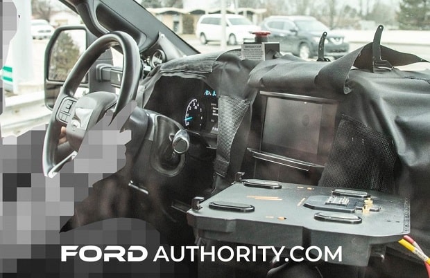 2023 Ford Super Duty Interior Spy Photo 2