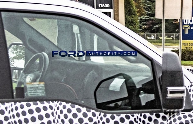 2023 Ford Super Duty Interior Spy Photo