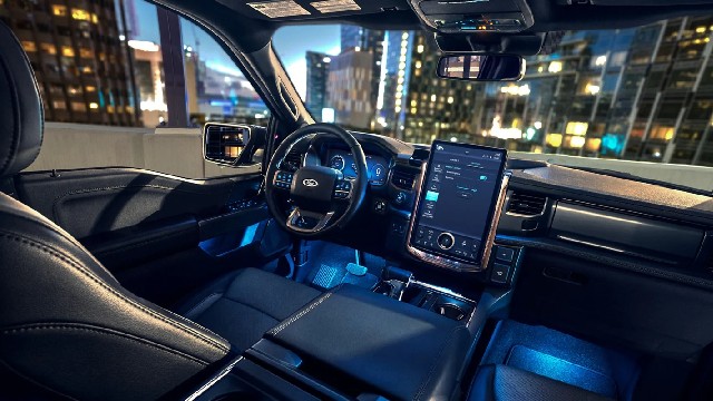 Next-Gen 2025 Ford F-150 Electric Pickup Truck interior