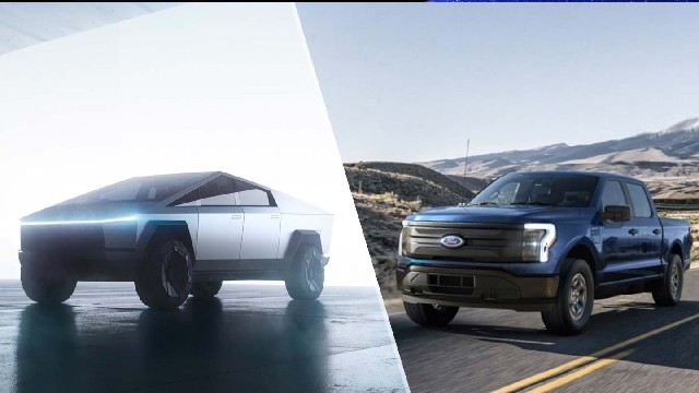 2023 Tesla Cybertruck vs 2023 Ford F-150 Lightning price